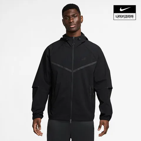 [나이키] 스포츠웨어 테크 우븐 윈드러너 남성 풀집 자켓 HM7152-010