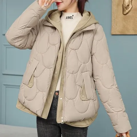 [렐라웨어] 노블 신상 후드 퀼팅 패딩 자켓 4color