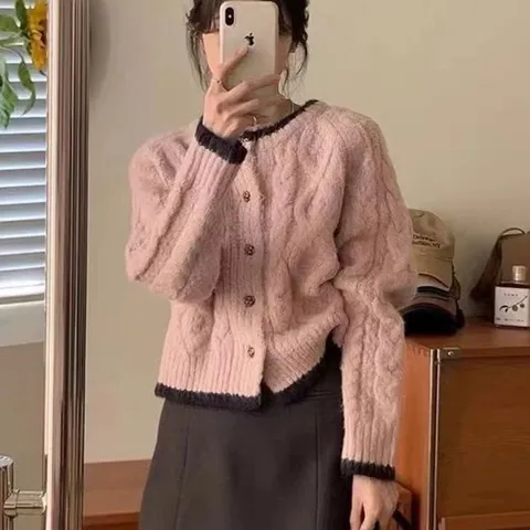 데르드 꼬임 트위스트 니트 2color