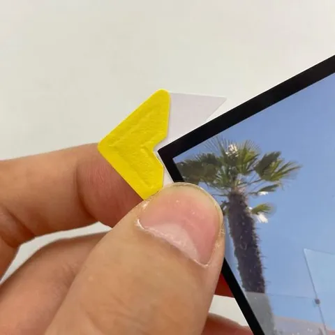 폴꾸 탑꾸 사진꾸미기 모서리스티커 옐로우