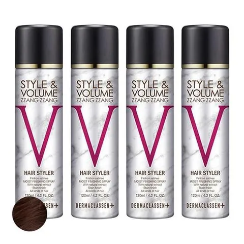 더마클라센 스타일앤 볼륨짱짱 흑채 스프 레이 자연갈색 120ml x4