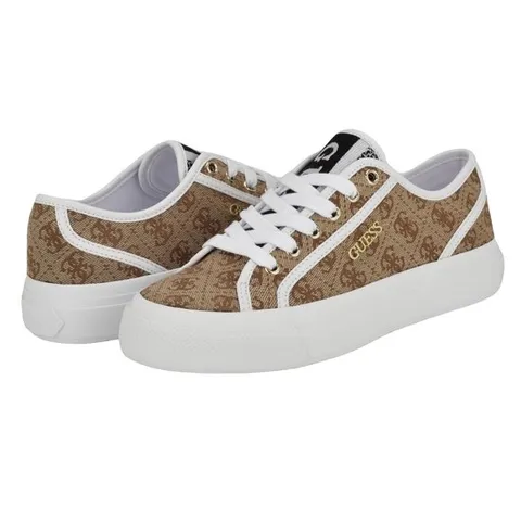 게스 옐렉사 미디엄 브라운 로고 멀티