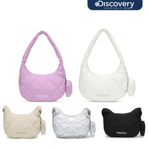 [ 롯데백화점 ]디스커버리 [택가99,000원] 여성 멜로즈 퀼팅 숄더백 M사이즈 호버백  DXCR3514N