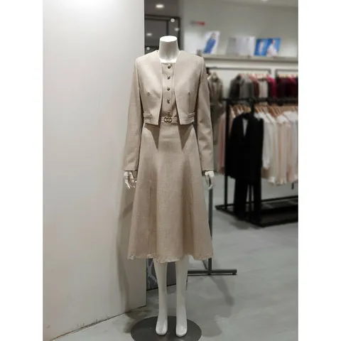 [KL] 재킷 스타일 A 라인 원피스 KWOPOK0300