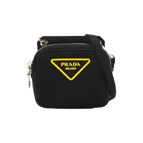 [ 롯데백화점 ][프라다]로고 크로스 미니백