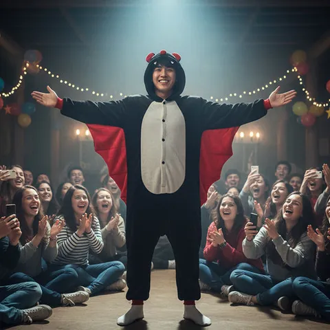 박쥐 어린이동물잠옷 여아 유아 아동 겨울잠옷 캐릭터 행사복