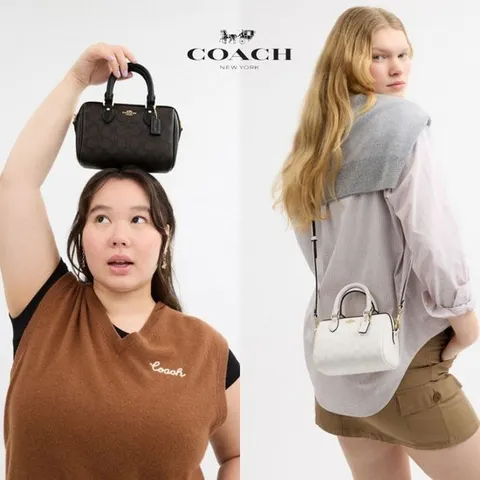 (해외) 코치 COACH 여자 가방 시그니쳐 미니 Rowan 토트 크로스백
