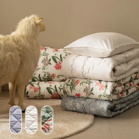 메종노아 울메이드 로제 양모이불 패드 세트 Q 3색상