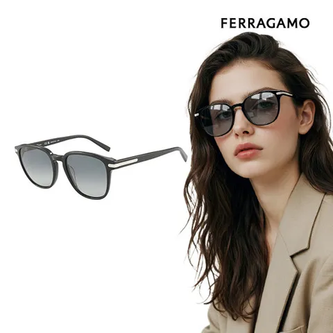 (국내당일발송) 페라가모 명품 선글라스 SF993S 001 스퀘어 아세테이트
