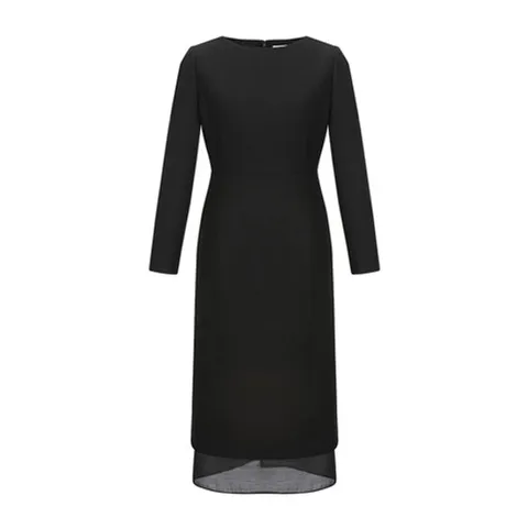 [ 현대백화점 ][24 F W] 잇미샤 밑단 오간자 배색 원피스 ITOAZOP970