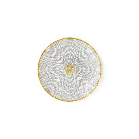[엘러브] 에르메스 모자이크 골드 브레드 접시 2P 4HA1005