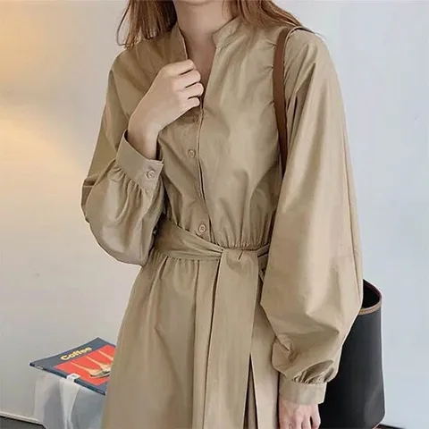 [아리엘스타일]가을 루즈핏 데일리원피스 네티플원피스