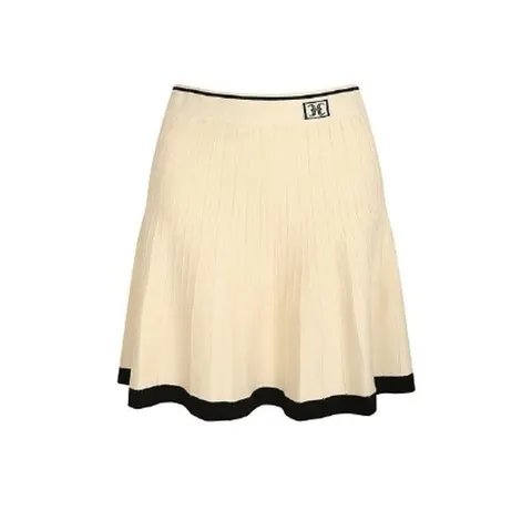 [ 롯데백화점 ][JJ지고트]라인 배색 플레어 니트 스커트 GM9P1SK21