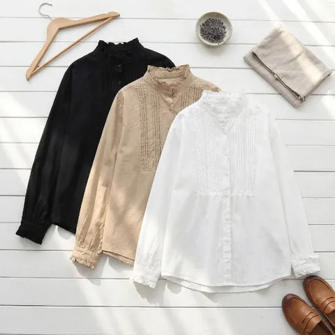 더즌 하이넥 블라우스_NB3BL059