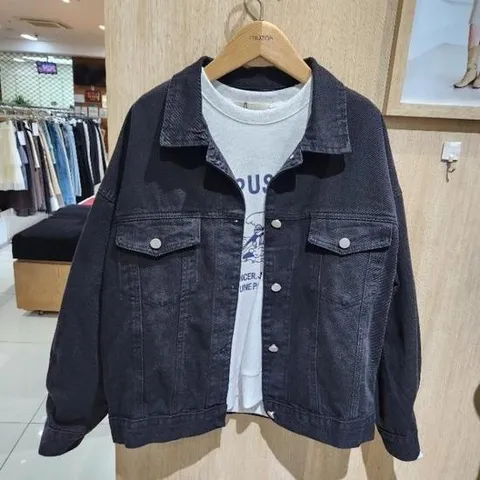 무자크 DP02 블랙데님루즈핏쟈겟 MO7WJK14