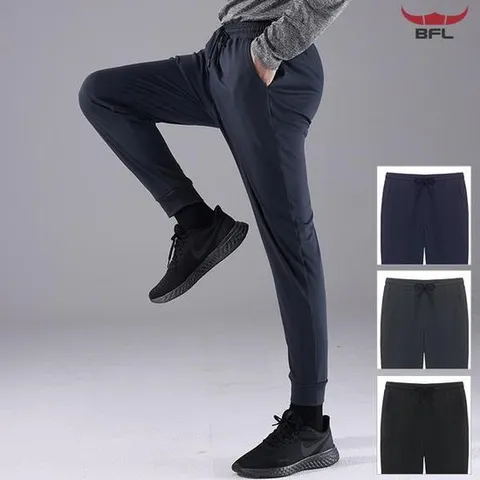 간절기 데일리룩 편안한 착용감 고스판 조거 밴딩바지