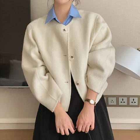 [유니제이] 포케인 라운드 넥 자켓