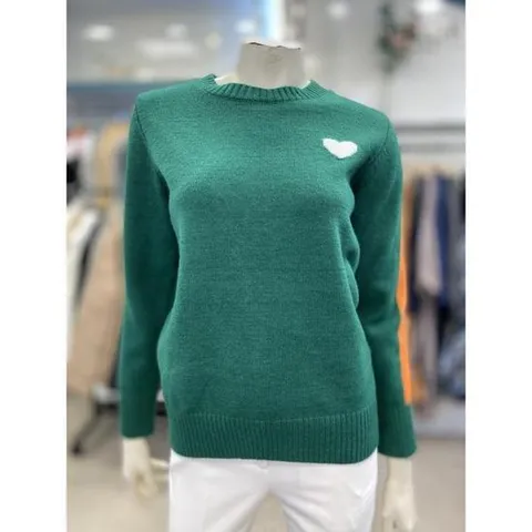 안지크 세이브존07 여성 하트 배색니트 AH3-KP514-0