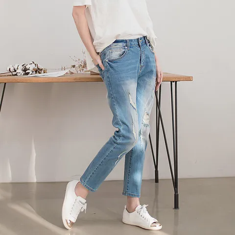 [지기핏] 데일리 세상편한 울트라 스판 배기 여성청바지