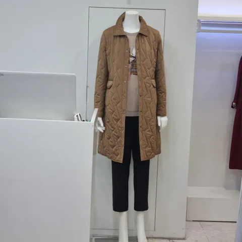 [벨리시앙]벨리시앙 스탠카라 퀼팅 누빔 바바리코트  BY3401