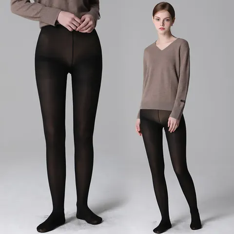 [르오트(LeOT)] 탄탄라인 100데니아 불투명 블랙스타킹-사이즈 44~99까지 다양