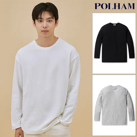 [ 롯데백화점 ]폴햄  남성 조직 티셔츠(PHE4TR1400)