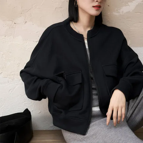 [스윗트리]기모안감 캐주얼 야구 항공 점퍼 (j0843)