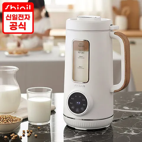 (GS특가+10%쿠폰) 신일 보이니까 편한 글라스 두유제조기 1200ml 대용량 강화유리 3세대 이유식 죽제조기