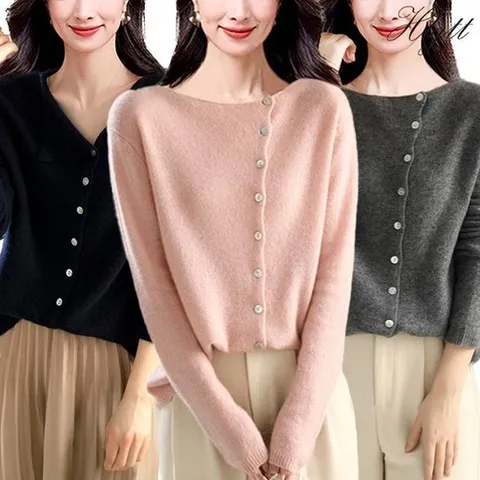 [헬리꽁땡] 언발 버튼가디건 3종세트