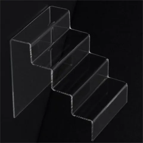 [라일리] Rly 4딘 계단식 투명 악세서리 진열 전시대 네일 판매 POP