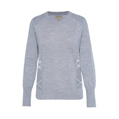 버버리 메이건 울 체크 니트 탑 웨어 40513421