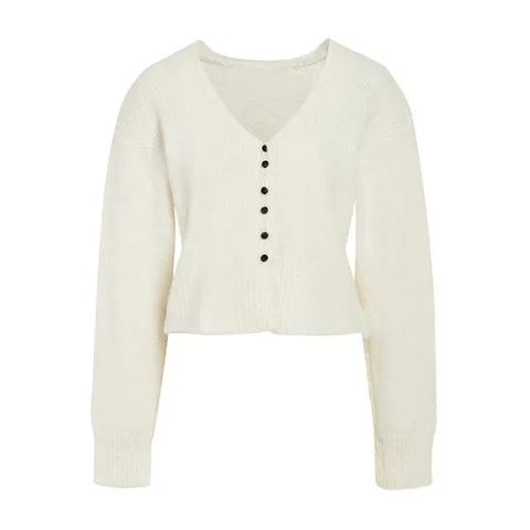 [ 롯데백화점 ][제이제이 지고트]브이넥  크롭 콩단추 가디건 GPAN1CD141