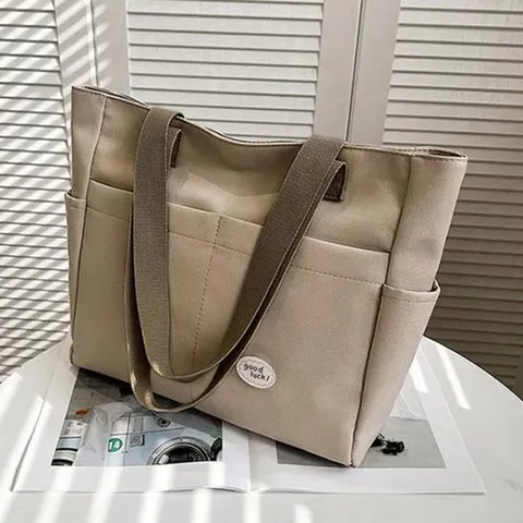 3컬러 / 데일리 편한 숄더백 캔버스 캐주얼 학생 직장인 쇼퍼백 가방