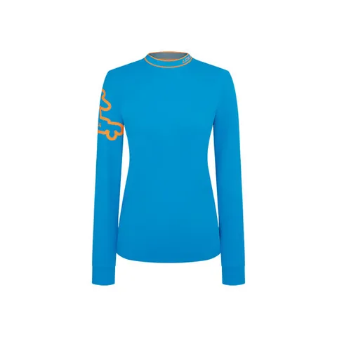 루이까스텔 여성 루이까스텔 배색 로고 포인트 기모 터틀넥