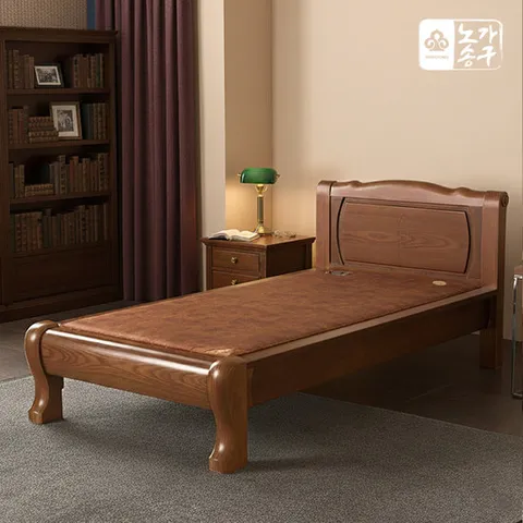 노송가구 난이 브라운 황토볼 흙침대 싱글(S)