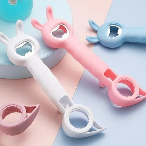 귀여운 토끼 병따개 다용도 4가지 기능 오프너 캔 병 자취 선물 음식점 맥주병