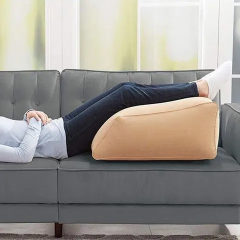 에어쿠션받침대 릴렉스 에어 쿠션 다리 베게 휴대가능 손펌프 포