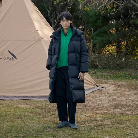 라코스테 공식 여성 후드 롱 다운 점퍼 BF3522-54N 031