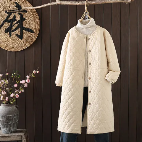 [렐라웨어] 2color 웨엘 퀼팅 경량 롱패딩 자켓