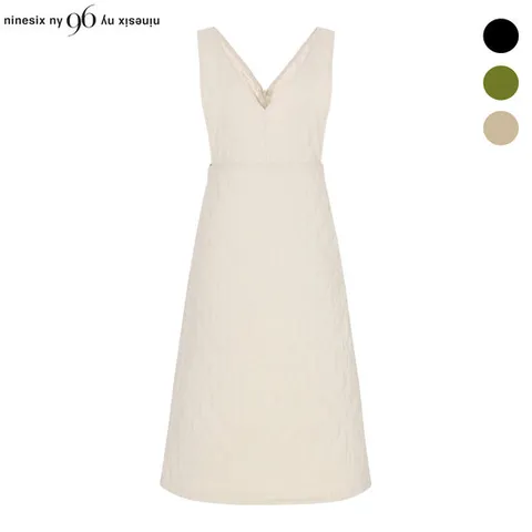 [ 롯데백화점 ]나인식스뉴욕  다이아 퀼팅 경량 패딩 원피스 (NOAOP006M0)