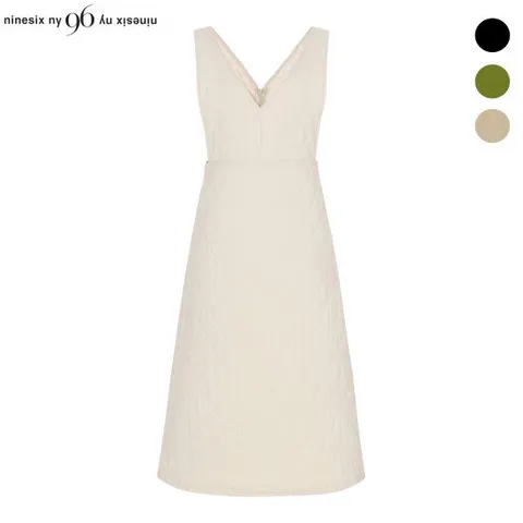 [나인식스뉴욕] 다이아 퀼팅 경량 패딩 원피스 (NOAOP006M0)