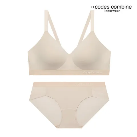 컴포트 쉘론 노와이어브라 팬티세트_미스티로즈