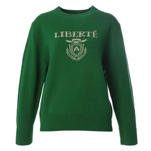 [ 롯데백화점 ][안지크]레터링포인트울니트 AI3KP5140