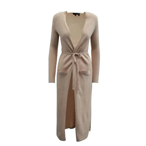 [띠어리] 중고명품 핑크 캐시미어 소재의 세컨드 핸드 시어리 롱 카디건