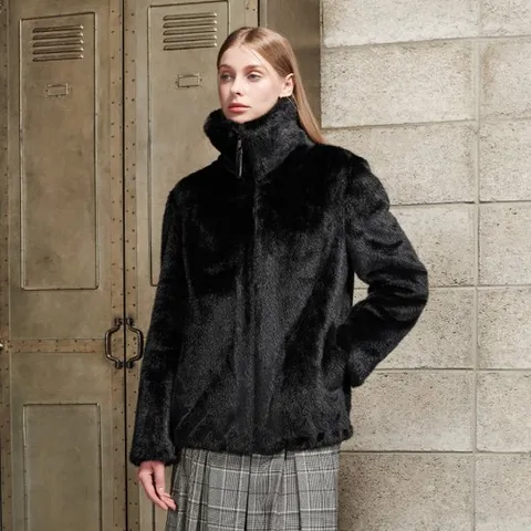 [라벨르]라벨르by신영모피 페이크 밍크 카라 자켓