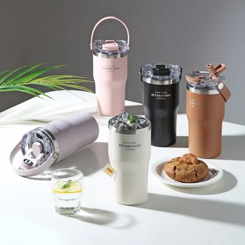 [리빙라이크]더블 드링크 보온보냉 텀블러 600ml