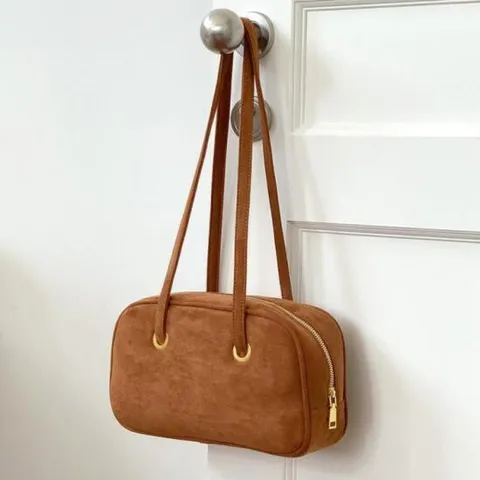 스웨이드 캐주얼 핸드백 여성 숄더백 가방 (2color)