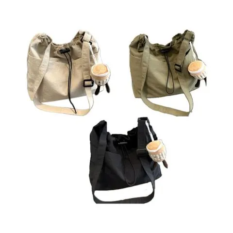 (별별창고)G 스트링 숄더백 캔버스백  천숄더백