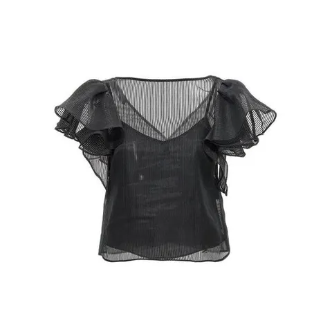 칼라거펠트 민소매 티셔츠 235W1607999 Black