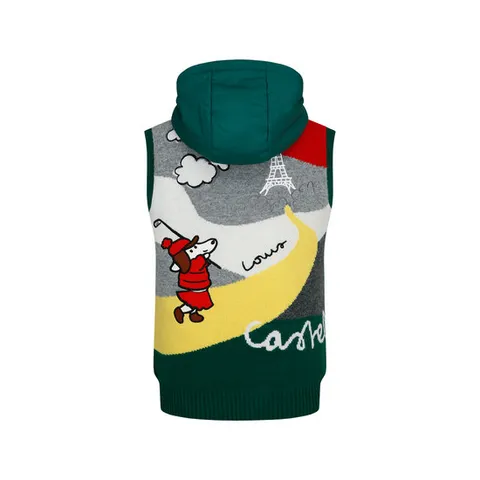 루이까스텔 여성 파리스 골프루카 그래픽 덕다운 베스트